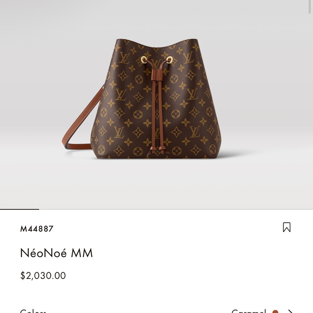 Louis Vuitton NéoNoé mm in brown. Authentic comes with card and dust bag!